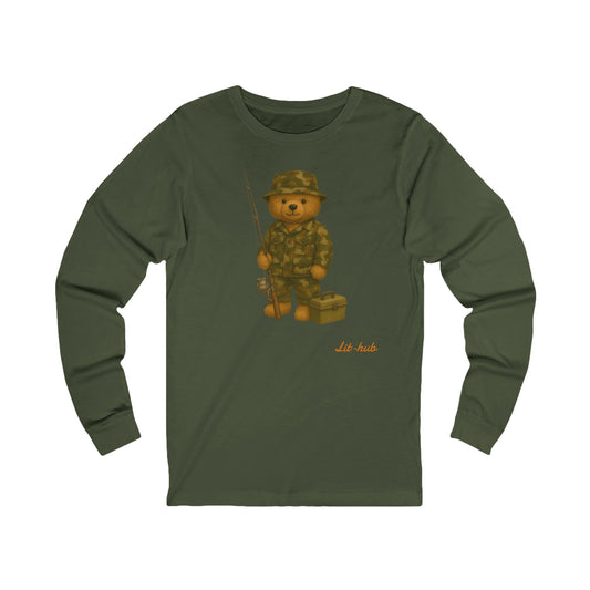 Teddy Camo fishing Long Sleeve Tee
