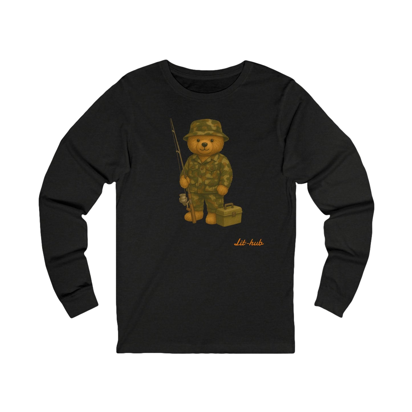 Teddy Camo fishing Long Sleeve Tee