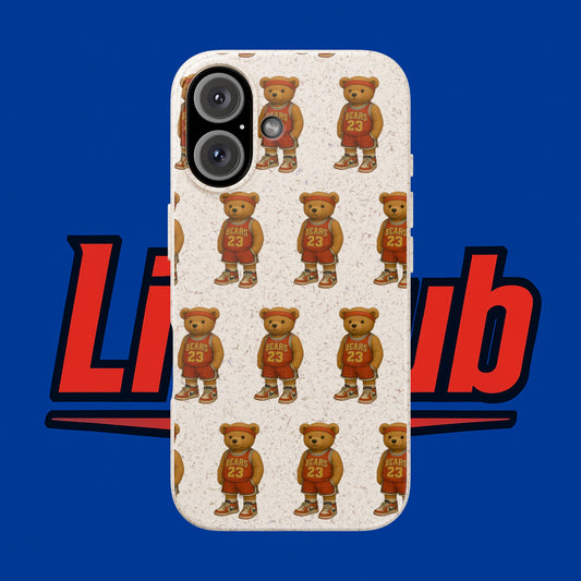 Eco Friendly Biodegradable Teddy Basketball Phone Case
