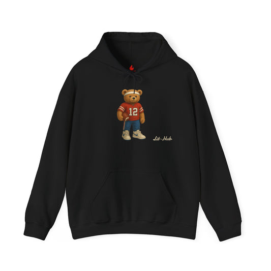 Cozy Teddy Football Hoodie