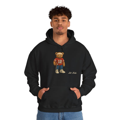 Cozy Teddy Football Hoodie