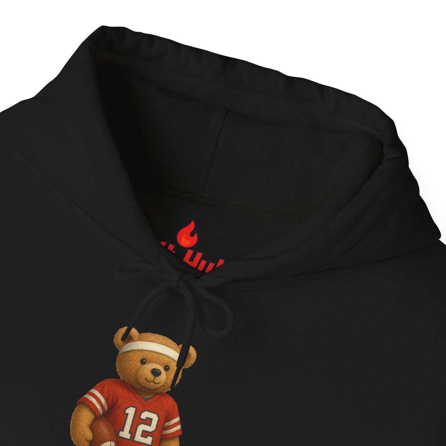 Cozy Teddy Football Hoodie